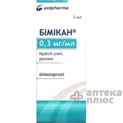 Бимикан Эко капли глазные 0,03% флакон-капельн. 3 мл №1