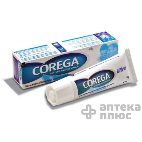 Корега Экстра Сильный Крем Фиксирующий Для Зубных Протезов тюбик 40 мл №1