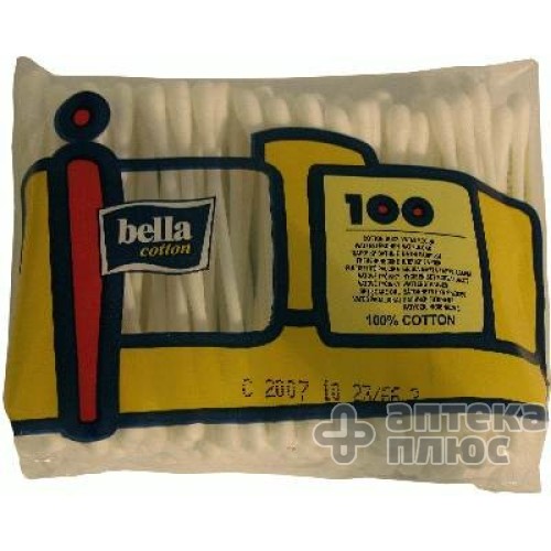 Ватные Палочки Белла Коттон уп. п/э №100 Ватные Палочки Белла Коттон уп. п/э №100