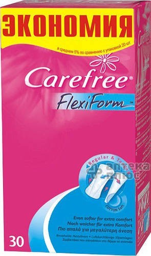 Прокладки Ежедневные Кеафри Пантилинерс флекси форм брезабел №30