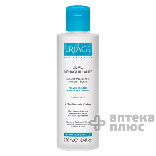 Урьяж Вода Очищающая Для Нормальной И Комбинированой Кожи 250 мл