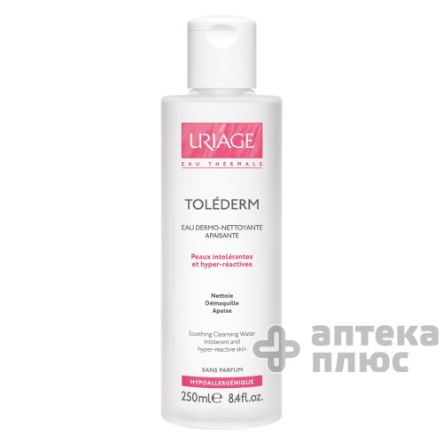 Урьяж Толедерм Вода Очищающая Успокаивающая 250 мл Урьяж Толедерм Вода Очищающая Успокаивающая 250 мл