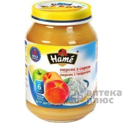 Пюре Персик С Творогом Хаме