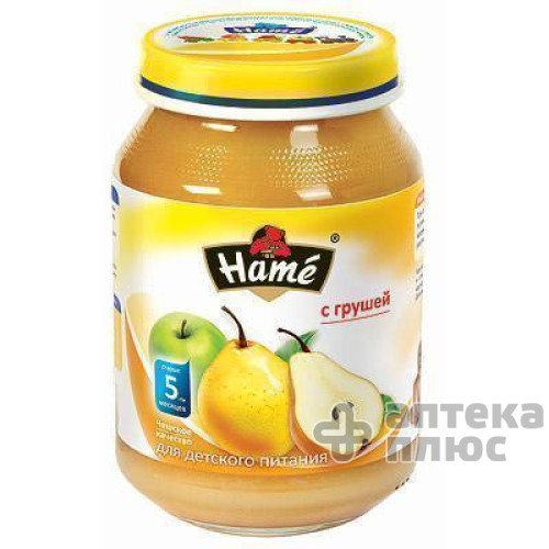 Хаме Пюре 190 г, груша