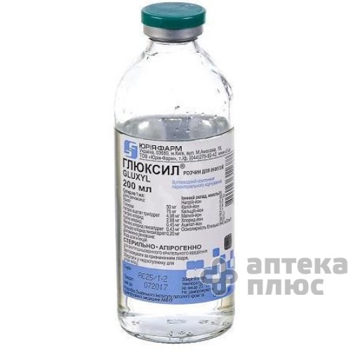 Глюксил розчин для інфузій пляш. 200 мл