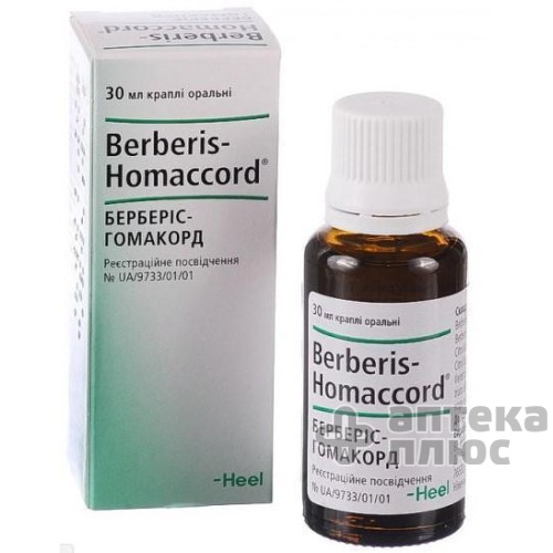Берберіс-гомаккорд крап. орал. флакон-крапел. 30 мл №1