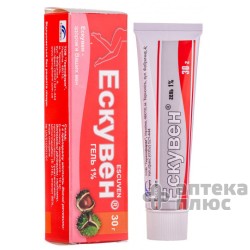 Эскувен гель 1% туба 50 г №1