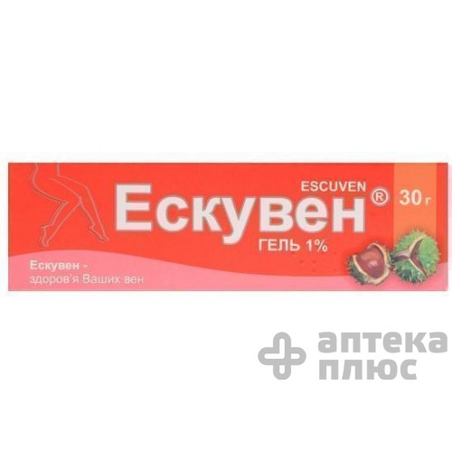 Ескувен гель 1% туба 30 г №1