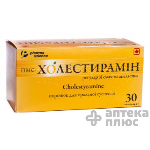 Пмс-Холестирамин Регуляр порошок 4 г пакет №30