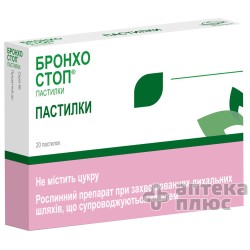 Бронхостоп пастилки 59,5 мг блистер №20