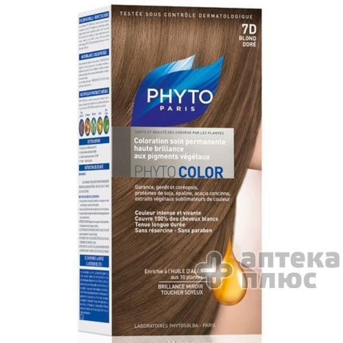 Фитоколор Крем-Краска тон 7D золотисто-русый