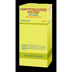 Нифуроксазид Рихтер суспензия 220 мг/5 мл флакон 90 мл №1