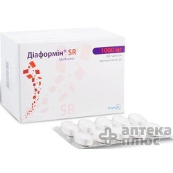 Диаформин Sr таблетки 1000 мг №60