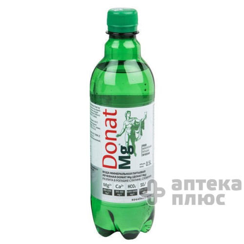 Вода Натуральная Минеральная Donat Mg 0,5 л