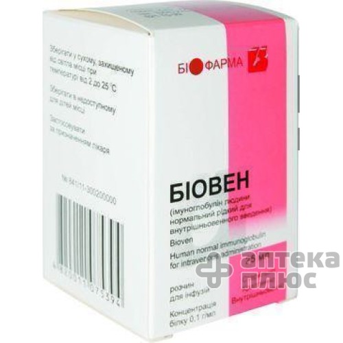 Биовен раствор для инфузий 10% флакон 25 мл №1