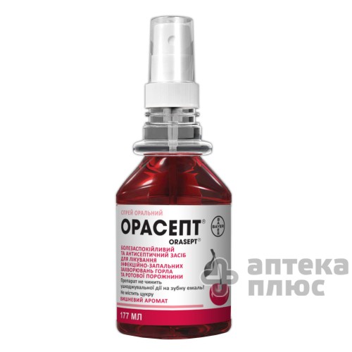 Орасепт спрей 1,4% флакон 177 мл