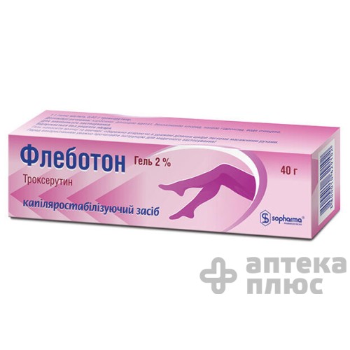 Флеботон гель 2% туба 40 г №1