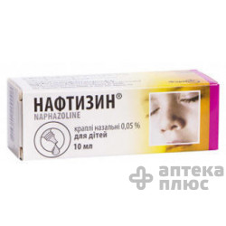 Нафтизин кап. 0,05% флакон 10 мл №1