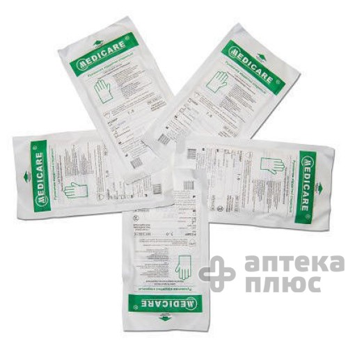 Перчатки Хирургические Медикеа Стерильные 8, припудрен.