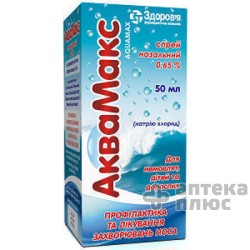 Аквамакс спрей назал. 0,65% флакон 50 мл №1