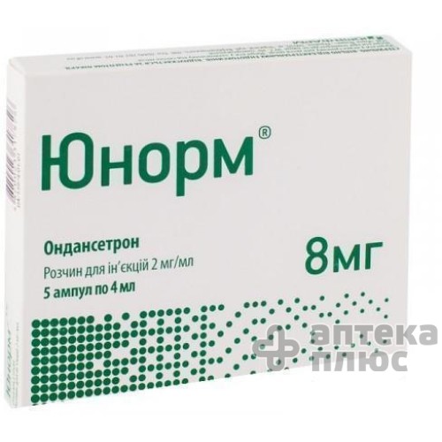 Юнорм р-р д/ин. 2 мг/мл амп. 4 мл №5 Юнорм р-р д/ин. 2 мг/мл амп. 4 мл №5