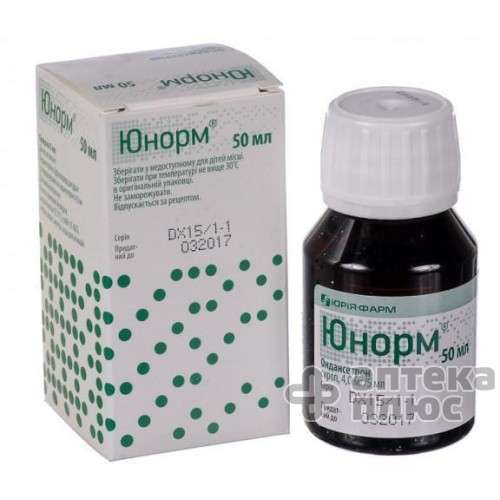 Юнорм сироп 4 мг/5 мл флакон 50 мл №1