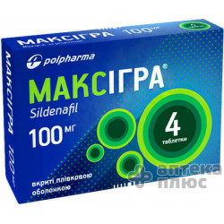 Максигра таблетки п/о 100 мг №4