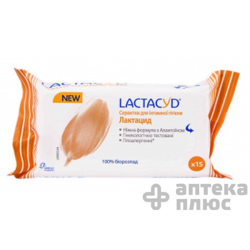 Салфетки Для Интимной Гигиены Лактацид №15