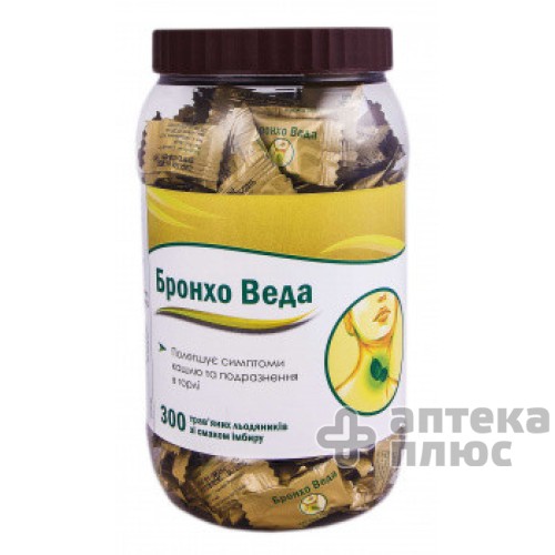 Бронхо Веда леденцы, имбирь №300