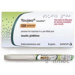Тожео Солостар раствор для инъекций 300 ЕД/мл картридж 1,5 мл, влож. в шприц-ручку, без иглы №1
