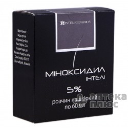 Миноксидил раствор 5% флакон 60 мл №1