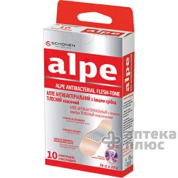 Лейкопластырь Алпе Антибактериальный