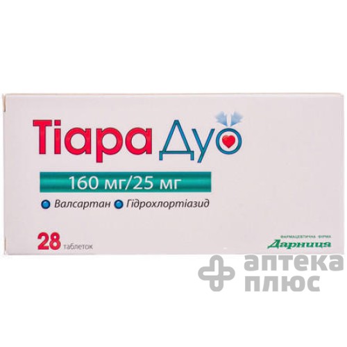 Тиара Дуо табл. п/о 185 мг №28