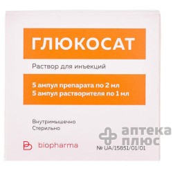 Глюкосат раствор для инъекций 2 мл ампулы №5