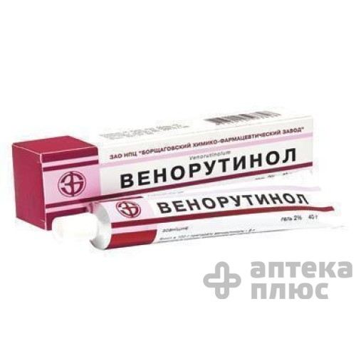 Венорутинол гель 2% туба 40 г №1