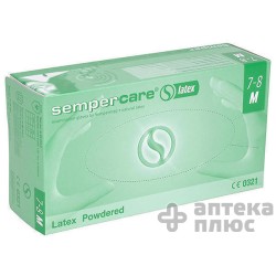 Перчатки Смотровые Латексные Нестерильные Семперкеа