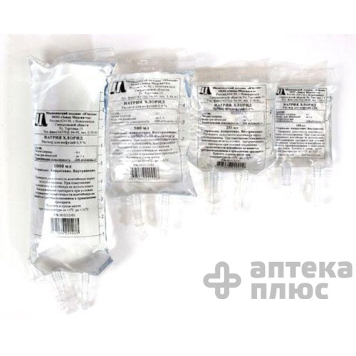 Натрію хлорид розчин для інфузій 0 №9% контейн. 3000 мл