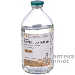 Рінгер-лактатний розчин для інфузій пляш. скло 400 мл