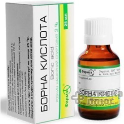 Борная Кислота раствор 3% флакон 25 мл