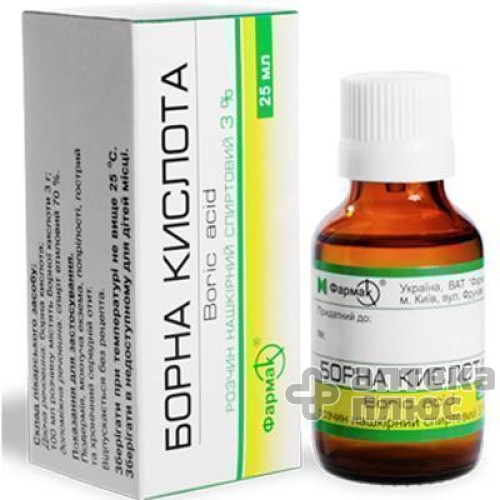Борна кислота розчин 3% флакон 25 мл