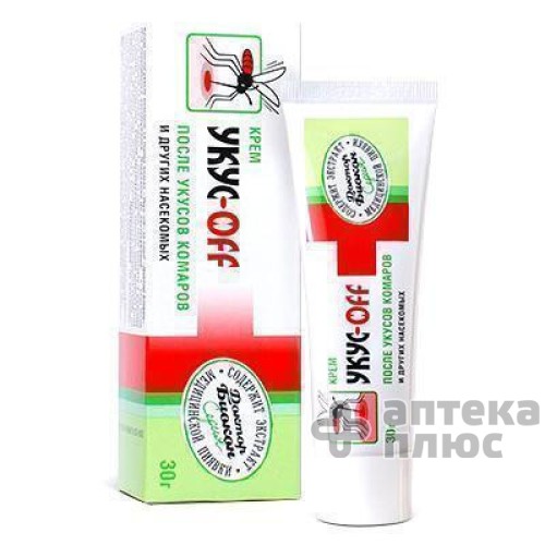 Укус-Офф Крем После Укусов Комаров И Мошек туба 30 г