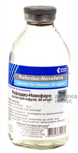 Рефордез раствор для инфузий 6% бут. 200 мл