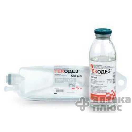 Гекодез розчин для інфузій 6% пляш. 200 мл
