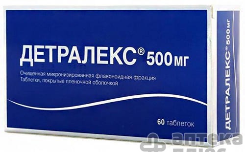 Детралекс таблетки п/о 500 мг №60