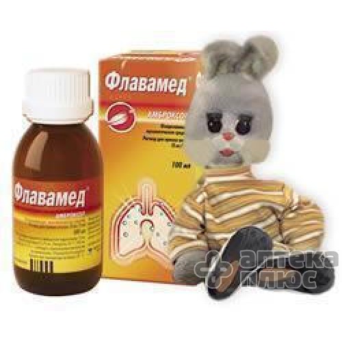 Флавамед раствор 15 мг/5 мл флакон 100 мл