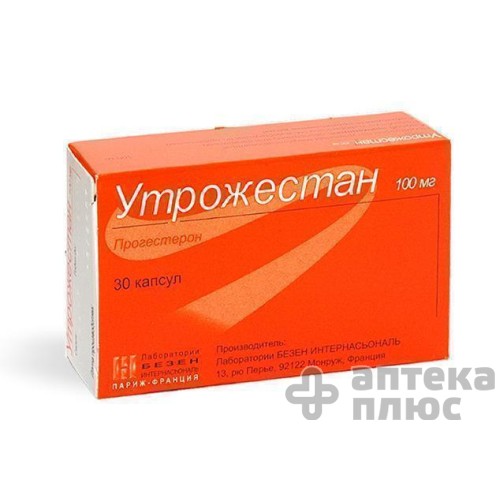Утрожестан капсули 100 мг №30 Утрожестан капсули 100 мг №30