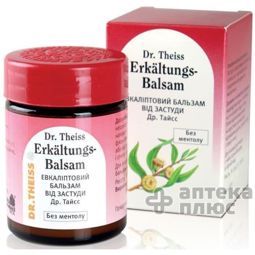 Др. Тайсс евкаліптовий бальзам від застуди мазь банка 50 г №1