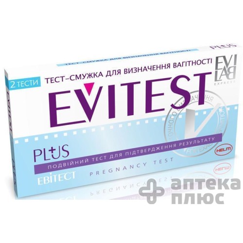 Тест для визначення вагітності Евітест тест-смужка