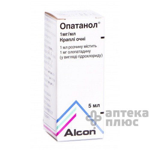 Опатанол кап. глаз. 1 мг/мл флакон-капельн. 5 мл №1