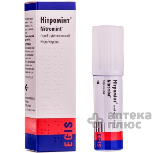 Нитроминт спрей 0,4 мг/1 доза баллон 180 доз №1